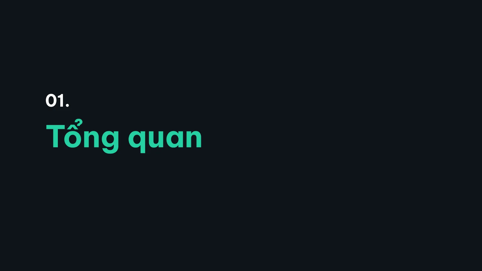 Bản trình bày The Coach, slide 3: 01 · Tổng quan