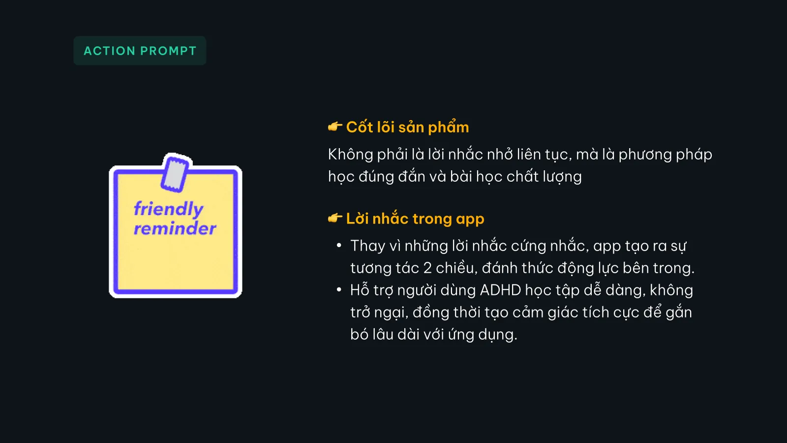 Bản trình bày The Coach, slide 60: Action prompt